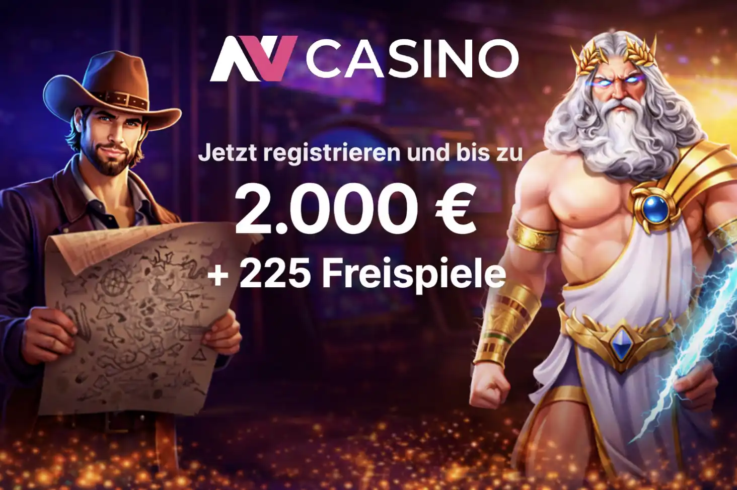 Screenshot der NV Casino Spiele-Seite mit einer Übersicht verschiedener Slot-Maschinen im Demo-Modus